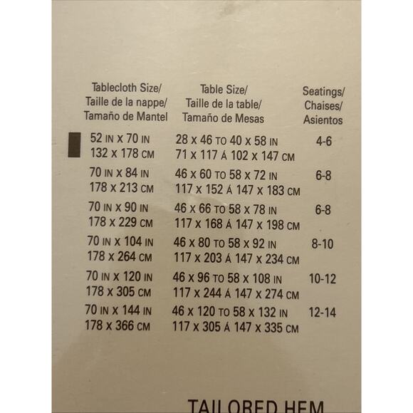 Ralph Lauren Home Tuxedo Crest Gold Tablecloth Rectangular 70x104 New - Picture 4 of 4